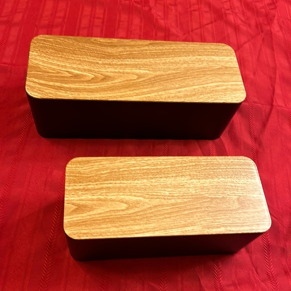 Kenberrys Cable Management Box Set - Large & Medium Woodgrain & Black Style - Picture 2 of 16